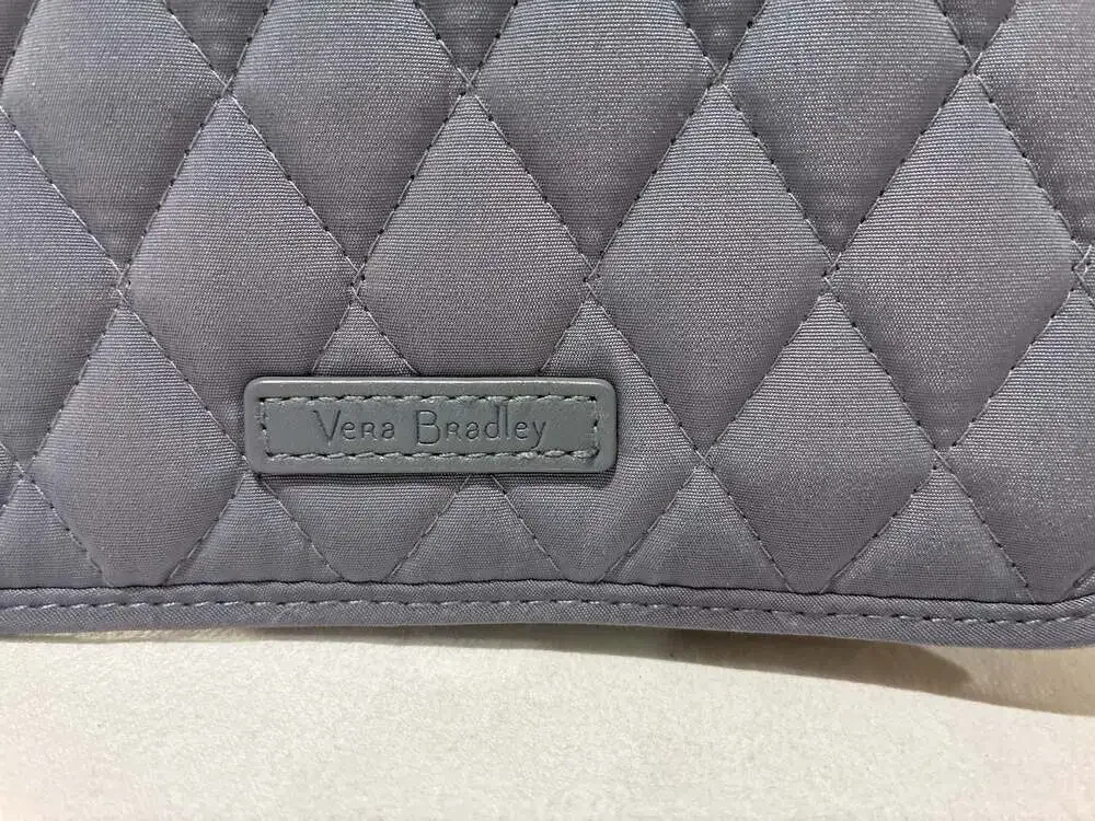 Vera Bradley RFID Wallet Crossbody Carbon Grey NWT